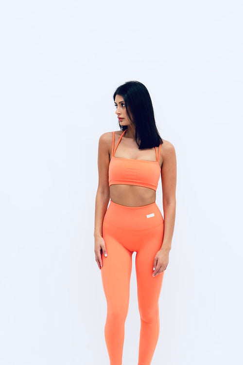 Zara Smooth Leggings - Coral