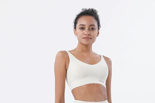 Aria Smooth Crop Top - Cool Cream